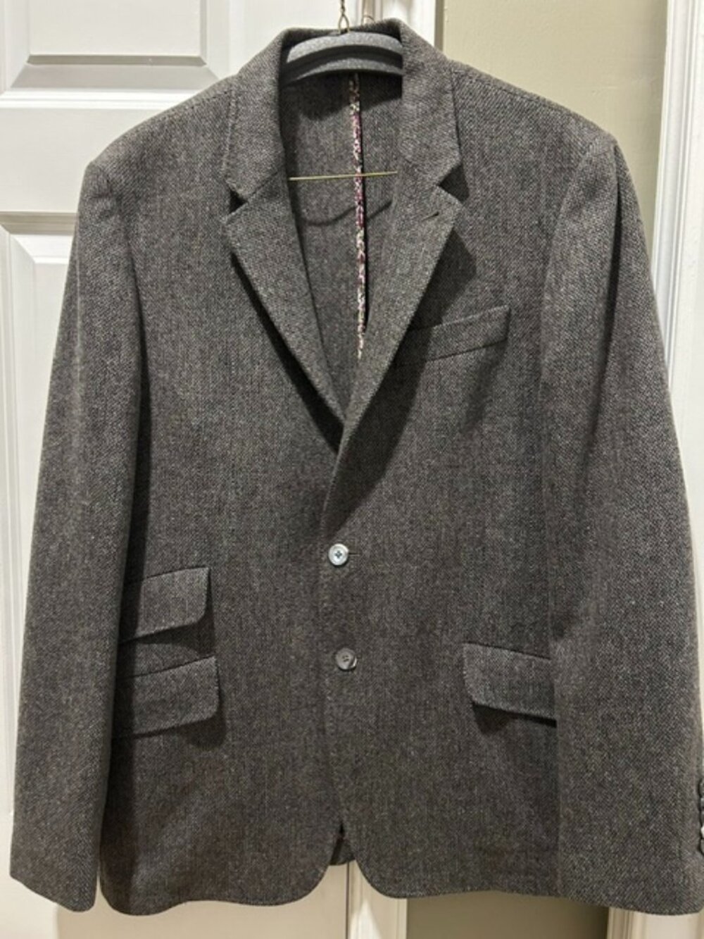 Vintage Paul Smith London Tweed Jacket Wool Blazer Made in Italy Men's US 42R